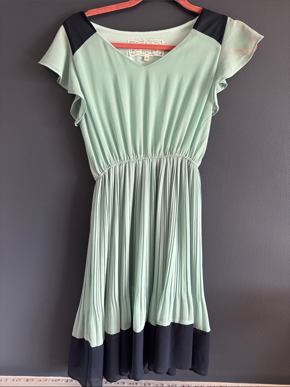 Pink Martini Mint Green Dress with Navy Accents